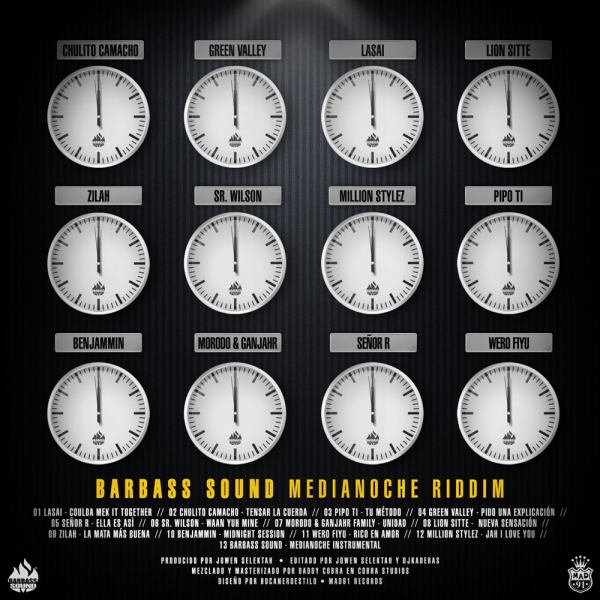 Barbass Sound - Medianoche Riddim (Tracklist)