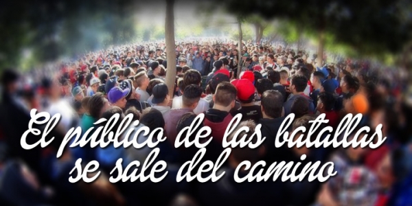 El público de las batallas se sale del camino