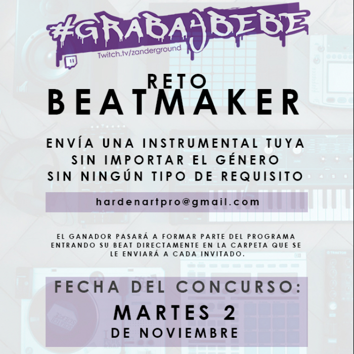 Cartel de Graba y Bebe Concurso Beats Temporada 2