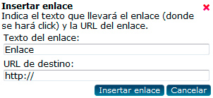 Insertar enlace