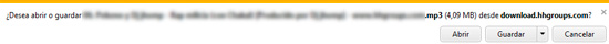 Descarga en Internet Explorer