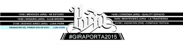 Porta Gira 2015 Latinoamerica