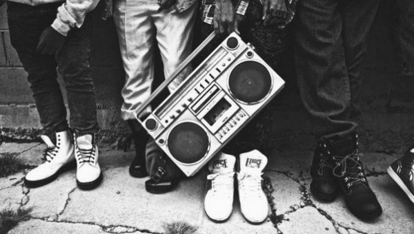 Hip Hop Vieja escuela ghetto blaster
