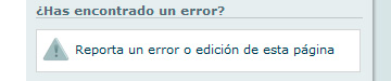Reportar un error