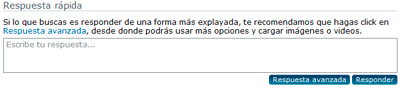 Respuesta rápida foro