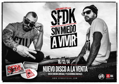 SFDK - Sin miedo a vivir (Portada y tracklist)