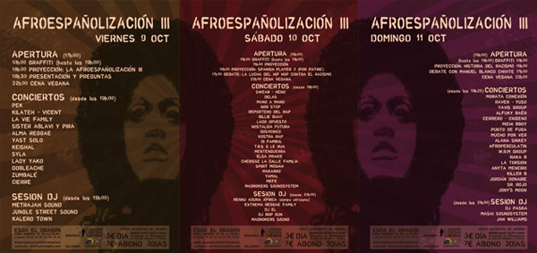 Afroespa&ntilde;olizaci&oacute;n III cartel