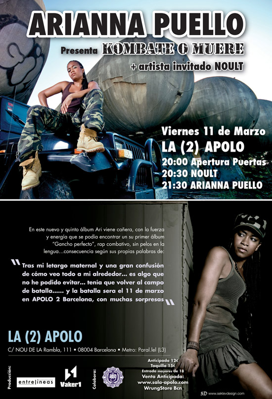 Arianna Puello en Barcelona (Sala Apolo 2)