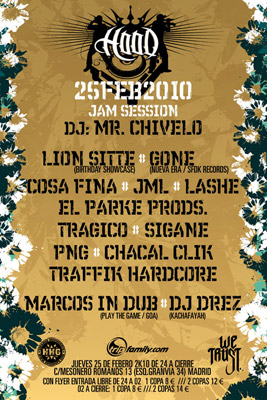 Cartel Hood session rap 25 febrero