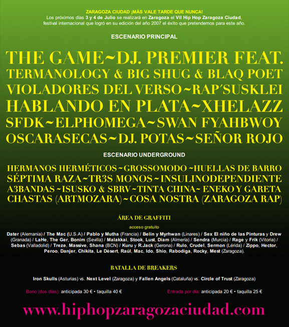 Cartel zaragoza ciudad 2009