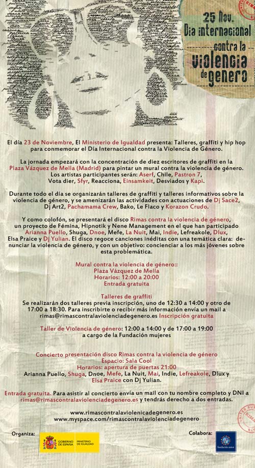 Rimas contra la violencia de genero