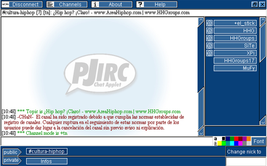 Chat de HHGroups