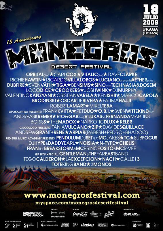 Monegros desert festival 2009 cartel