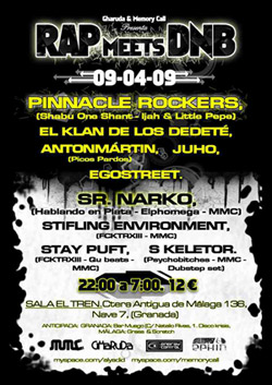 Rap meets DNB granada 09/04/09