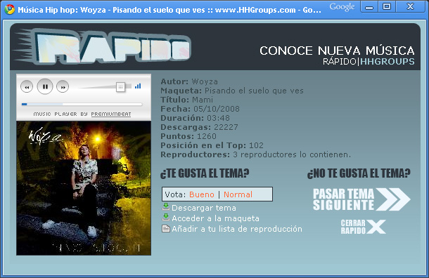 Rapido conoce nueva musica hip hop