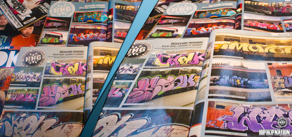 Graffitis reto Trenes HHG y HHN