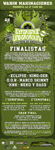 Experiencia Underground 6 Semifinalistas